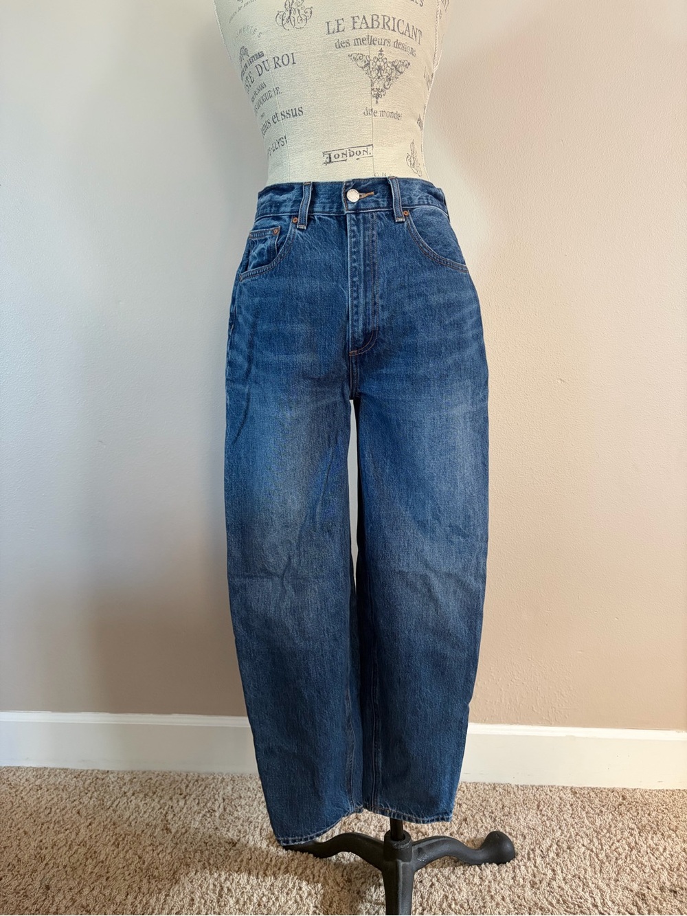 Denim Forum The Gia High Rise Carrot Jeans